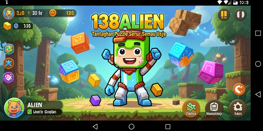Tangkapan layar gameplay <strong>138ALIEN</strong> menunjukkan tantangan puzzle yang menarik.