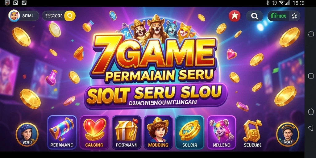 Screenshot gameplay 7GAME dengan grafis slot yang menawan.