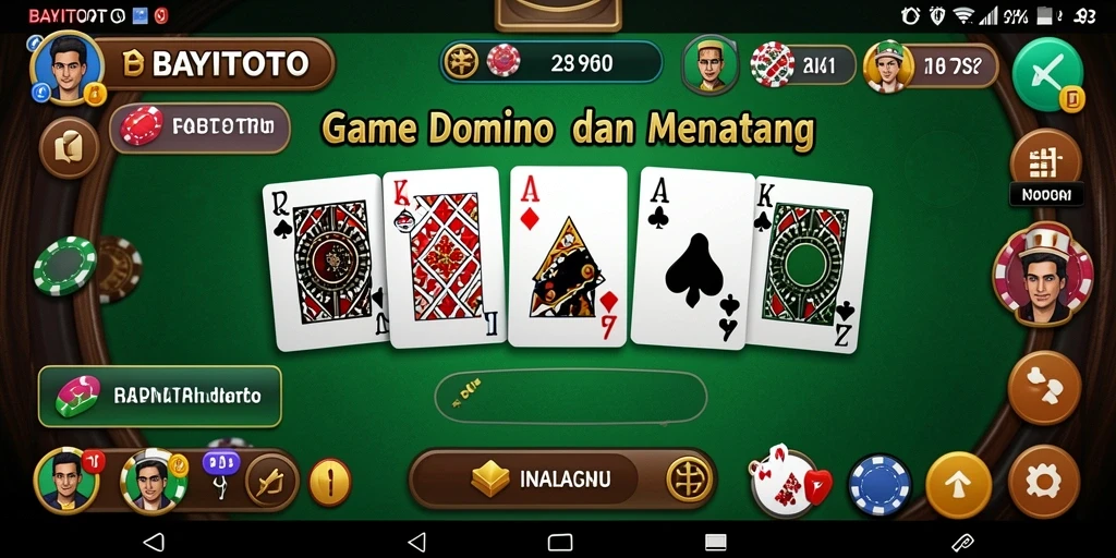 Tampilan screenshot gameplay seru dari game Domino BAYITOTO.