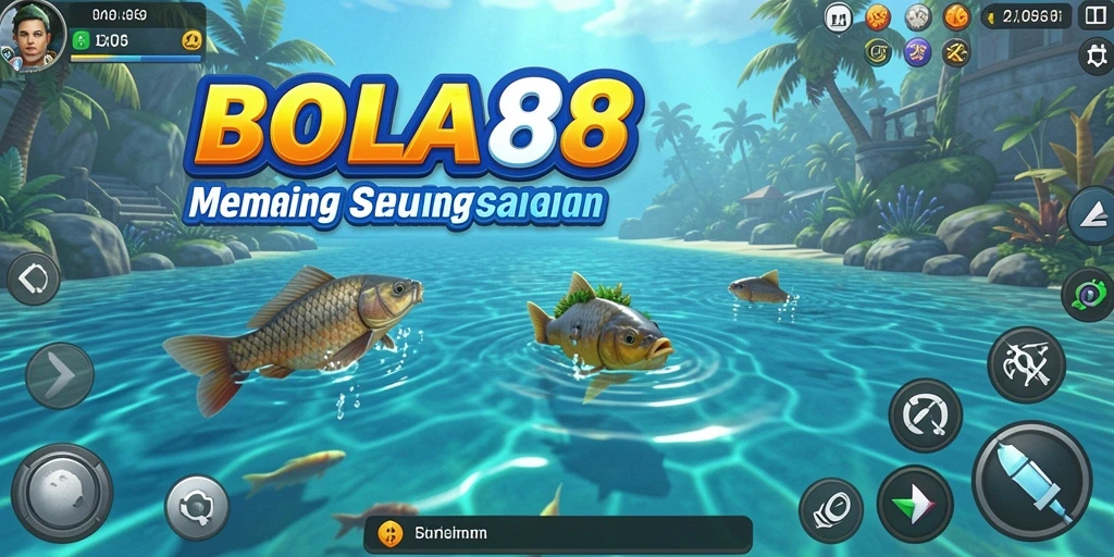 Tampilan gameplay BOLA88 yang menakjubkan saat memancing.