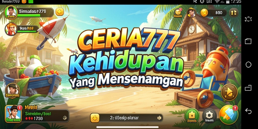 Screenshot CERIA777 menampilkan gameplay simulasi yang menarik dan interaktif.