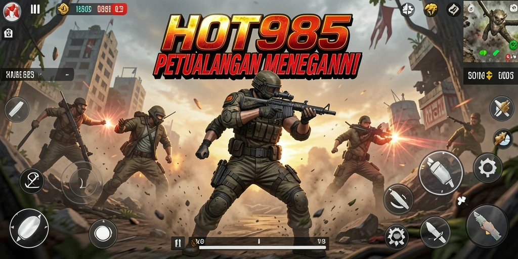 Tangkapan layar gameplay HOT985 menampilkan aksi seru dan grafis yang menakjubkan.