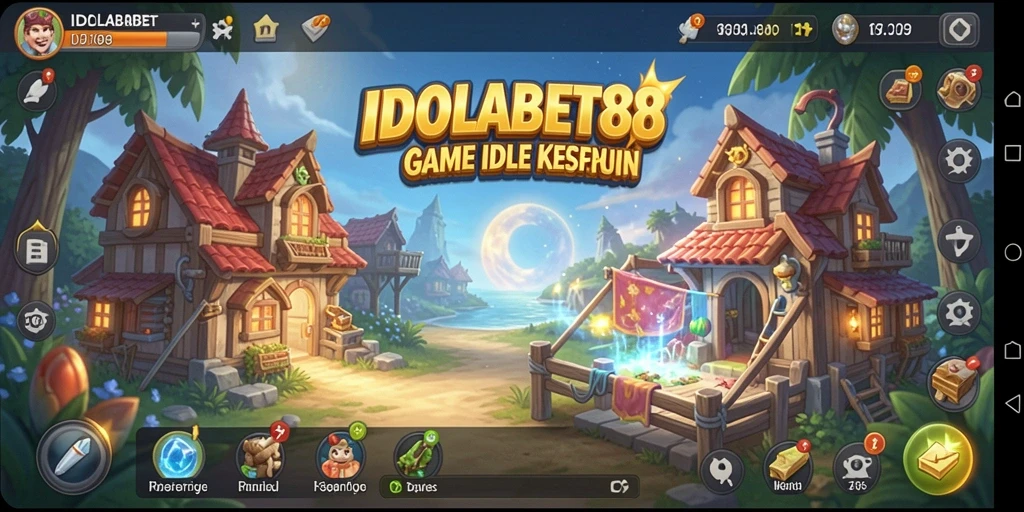 Screenshot gameplay IDOLABET88 menunjukkan karakter yang sedang aktif.