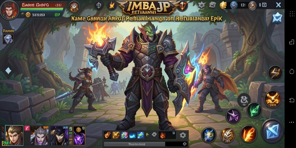 Tampilan screenshot IMBAJP dengan aksi pertarungan yang mendebarkan.