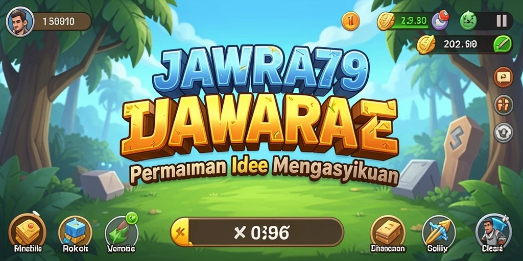 Tampilan gameplay JAWARA79 dengan karakter beraksi dalam mode Idle.