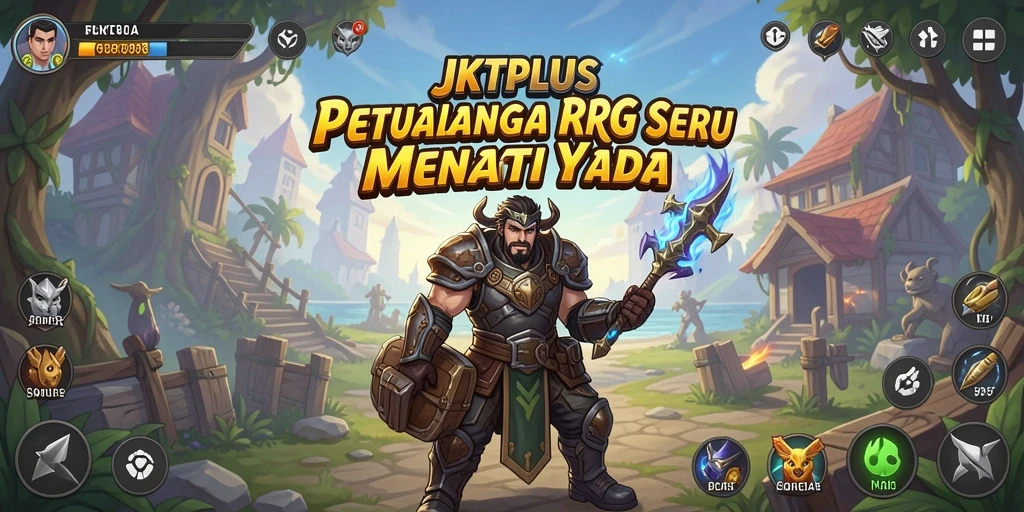 Tangkapan layar JKTPLUS menampilkan aksi seru dalam pertempuran RPG.