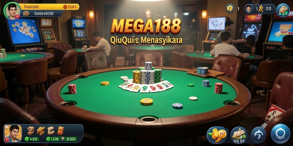 Tampilan gameplay seru dalam MEGA188 yang penuh tantangan QiuQiu.