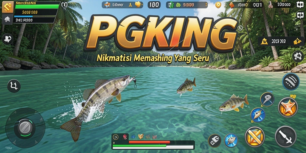 Tangkapan ikan yang mengesankan dalam permainan PGKING yang penuh aksi.