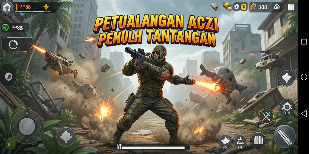 Menampilkan aksi seru dalam gameplay PP88 yang menegangkan.