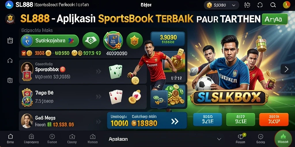 Tampilan antarmuka SL888 yang menarik saat bermain Sportsbook.