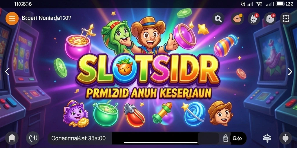 Tampilan gameplay SLOTSIDR dengan tema slot yang menarik.