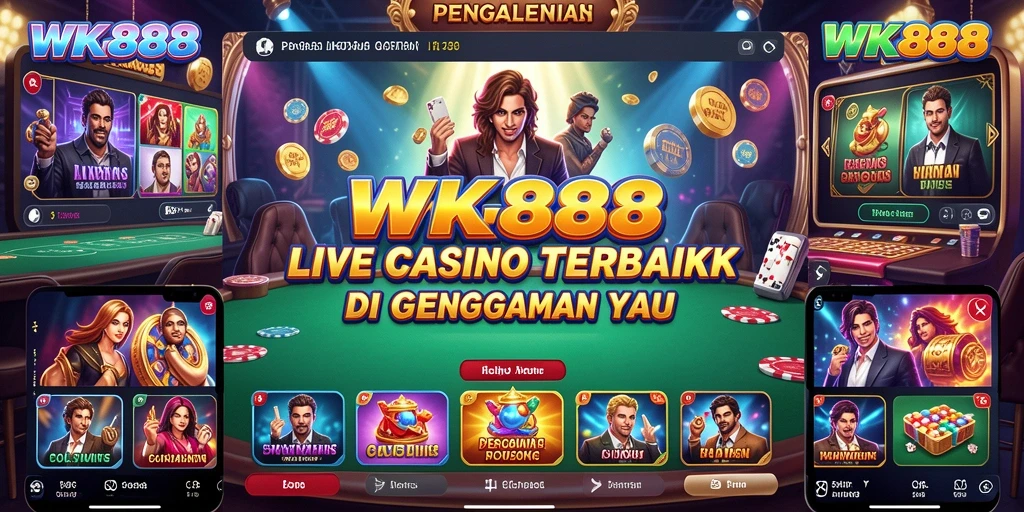 Tampilan screenshot permainan Live Casino WK888 yang menakjubkan.