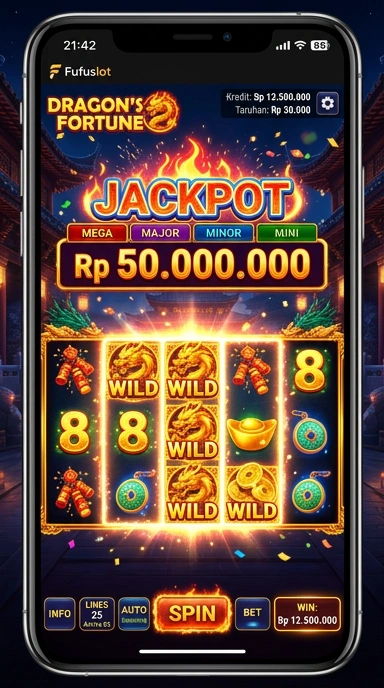 Tampilan utama aplikasi fufuslot yang menarik dan mudah digunakan.